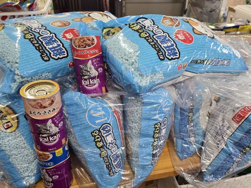 支援してもらった物の画像